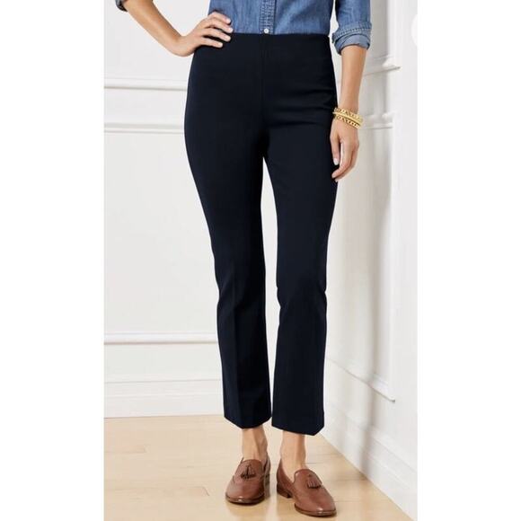 Talbots‎ Navy Blue Side Zip Ankle Pants Womens Size 8P (131) - Picture 1 of 6